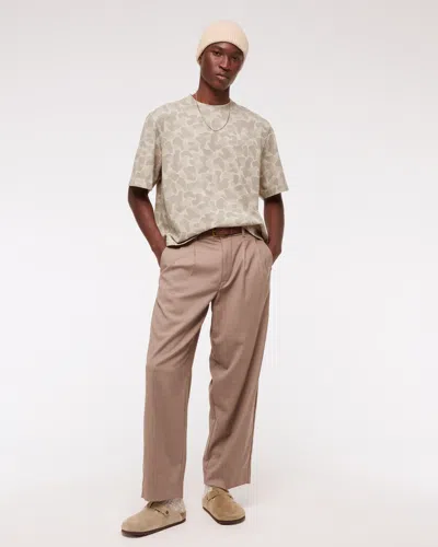 Abercrombie & Fitch Premium Heavyweight Cropped Tee In Multi