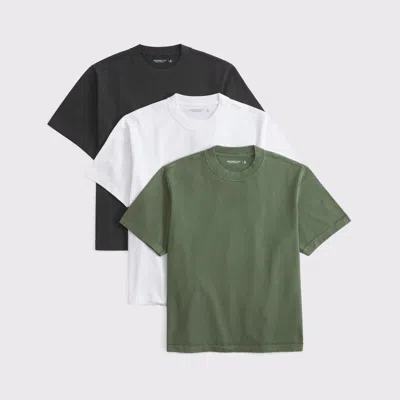 Abercrombie & Fitch 3-pack Premium Heavyweight 2.0 Tees In Multi