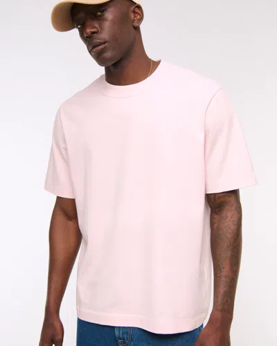Abercrombie & Fitch Premium Heavyweight 2.0 Tee In Pink