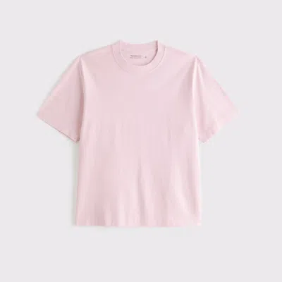 Abercrombie & Fitch Premium Heavyweight 2.0 Tee In Pink