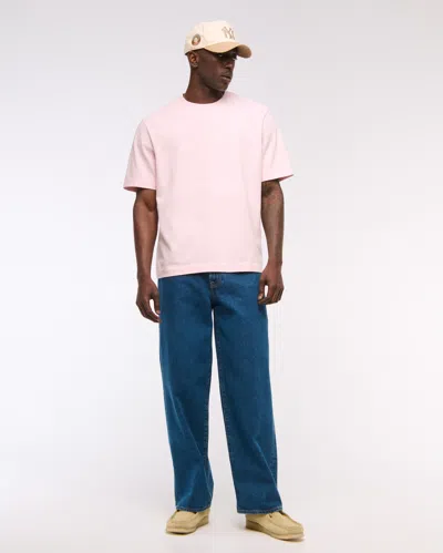 Abercrombie & Fitch Premium Heavyweight 2.0 Tee In Pink