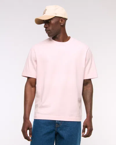 Abercrombie & Fitch Premium Heavyweight 2.0 Tee In Pink