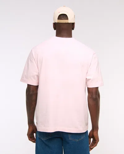 Abercrombie & Fitch Premium Heavyweight 2.0 Tee In Pink
