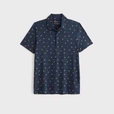 Abercrombie & Fitch Performance Polo In Blue