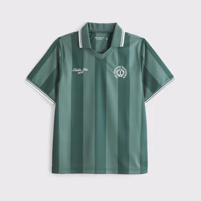 Abercrombie & Fitch Memorial Soccer Jersey-inspired Polo In Green