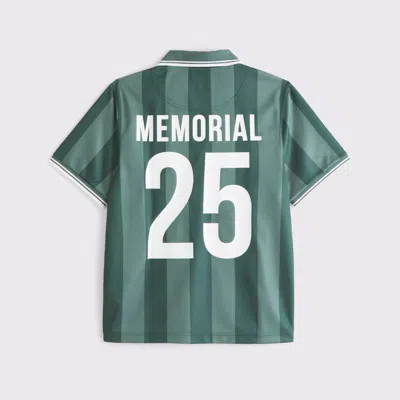 Abercrombie & Fitch Memorial Soccer Jersey-inspired Polo In Green