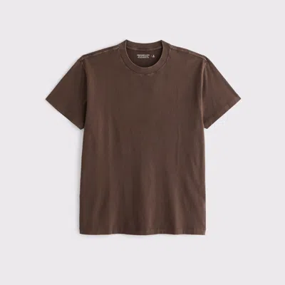 Abercrombie & Fitch Relaxed Essential Tee In Brown