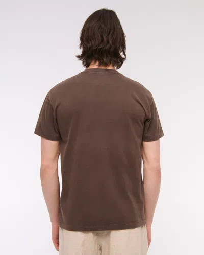 Abercrombie & Fitch Relaxed Essential Tee In Brown