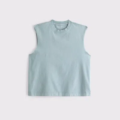Abercrombie & Fitch Premium Heavyweight Tank In Green