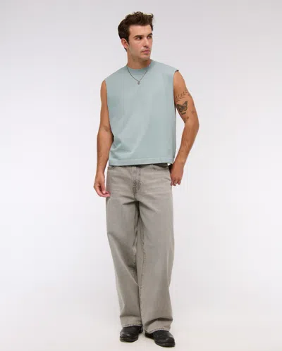 Abercrombie & Fitch Premium Heavyweight Tank In Green