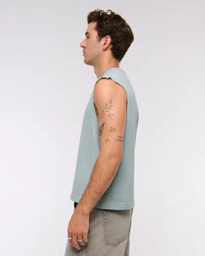 Abercrombie & Fitch Premium Heavyweight Tank In Green