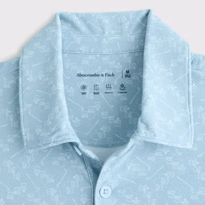 Abercrombie & Fitch Performance Polo In Blue