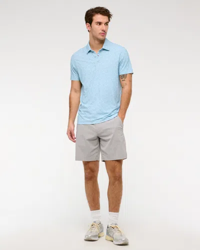 Abercrombie & Fitch Performance Polo In Blue