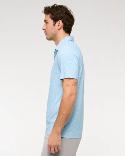 Abercrombie & Fitch Performance Polo In Blue