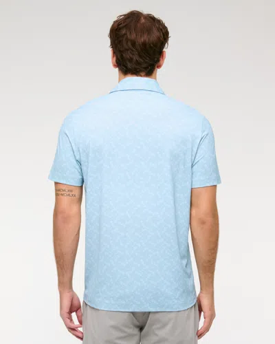 Abercrombie & Fitch Performance Polo In Blue