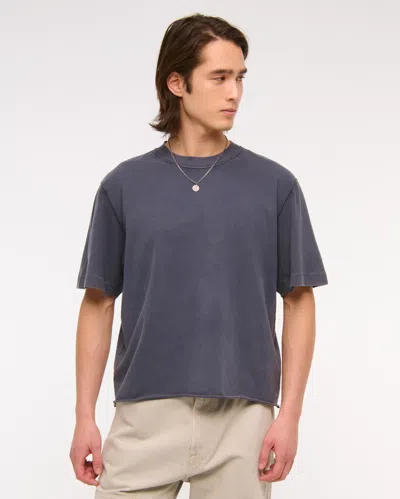 Abercrombie & Fitch Vintage-inspired Cropped Tee In Neutral
