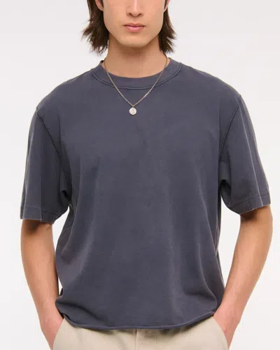 Abercrombie & Fitch Vintage-inspired Cropped Tee In Neutral