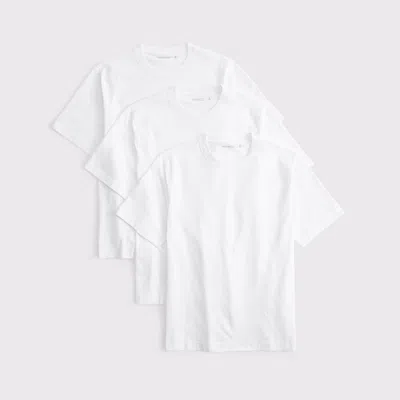 Abercrombie & Fitch 3-pack Classic Polished Tees In White