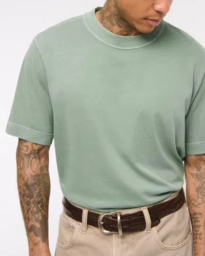 Abercrombie & Fitch Vintage-inspired Tee In Green