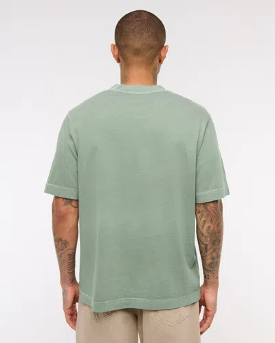 Abercrombie & Fitch Vintage-inspired Tee In Green