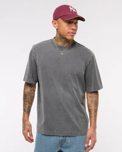Abercrombie & Fitch Premium Heavyweight 2.0 Tee In Gray