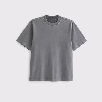 Abercrombie & Fitch Premium Heavyweight 2.0 Tee In Gray