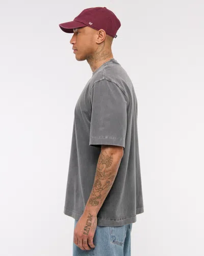 Abercrombie & Fitch Premium Heavyweight 2.0 Tee In Gray