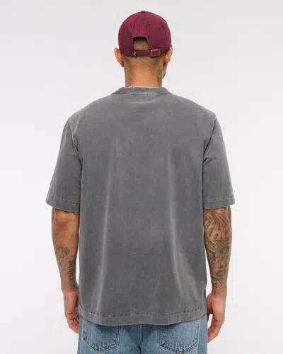 Abercrombie & Fitch Premium Heavyweight 2.0 Tee In Gray