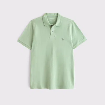 Abercrombie & Fitch Textured Icon Don't Sweat It Polo In Animal Print