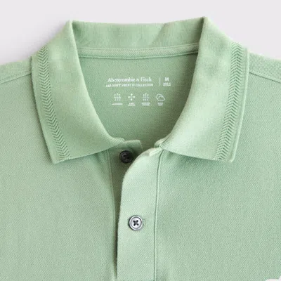 Abercrombie & Fitch Textured Icon Don't Sweat It Polo In Animal Print