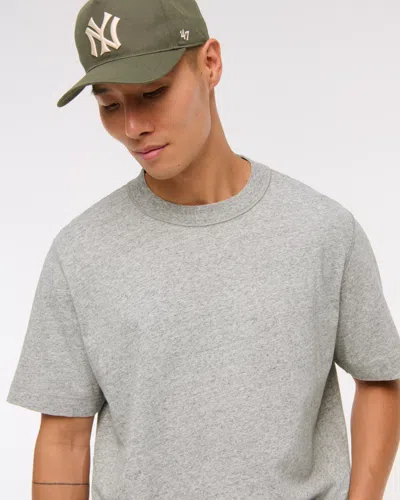 Abercrombie & Fitch Vintage-inspired Tee In Gray