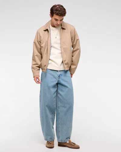 Abercrombie & Fitch Premium Heavyweight Slub Tee In Neutral