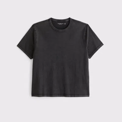 Abercrombie & Fitch Shrunken Tee In Brown
