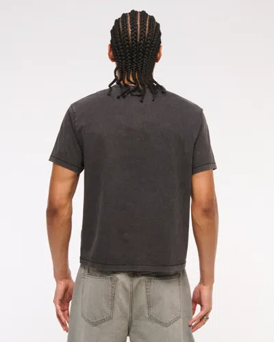 Abercrombie & Fitch Shrunken Tee In Brown