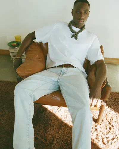 Abercrombie & Fitch Premium Heavyweight Cropped Tee In White