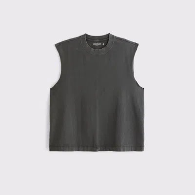 Abercrombie & Fitch Premium Heavyweight Tank In Black