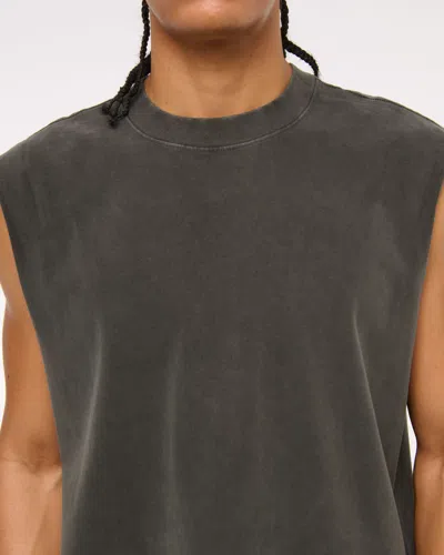 Abercrombie & Fitch Premium Heavyweight Tank In Black