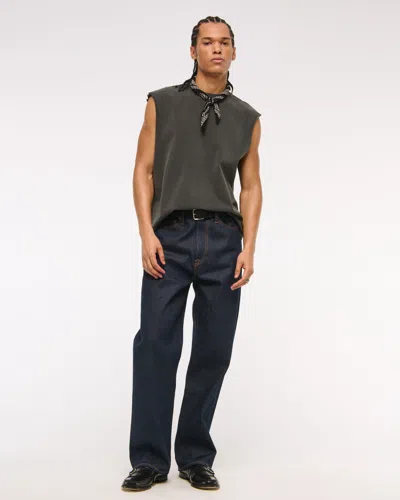 Abercrombie & Fitch Premium Heavyweight Tank In Black