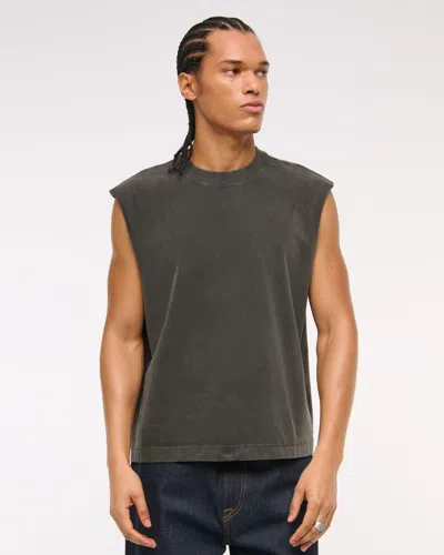 Abercrombie & Fitch Premium Heavyweight Tank In Black