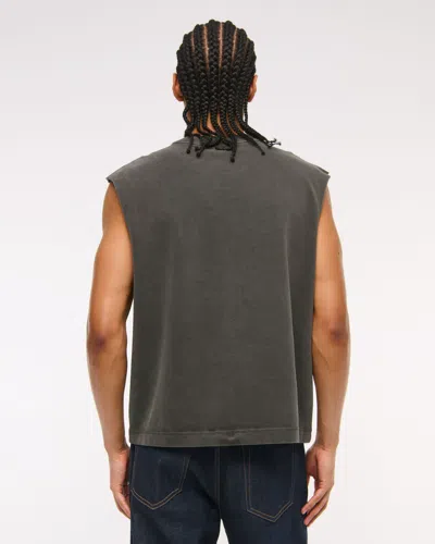 Abercrombie & Fitch Premium Heavyweight Tank In Black