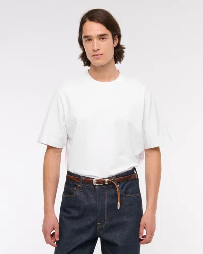 Abercrombie & Fitch Premium Heavyweight 2.0 Tee In Neutral