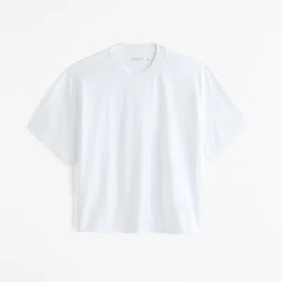 Abercrombie & Fitch Vintage-inspired Cropped Tee In White