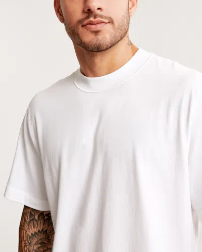 Abercrombie & Fitch Vintage-inspired Cropped Tee In White