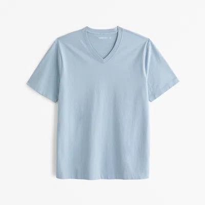 Abercrombie & Fitch Classic Polished V-neck Tee In Blue