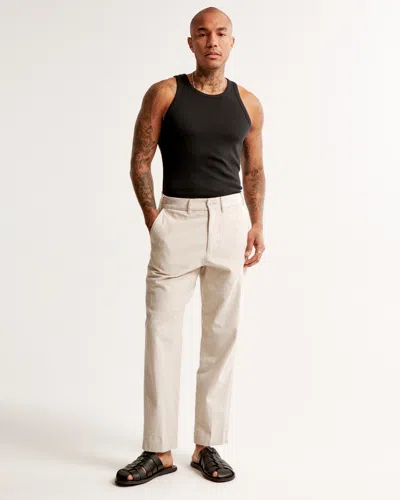 Abercrombie & Fitch Essential Ribbed High-neck Tank In Black