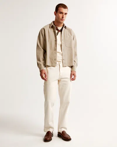 Abercrombie & Fitch Classic Polished Tee In Neutral