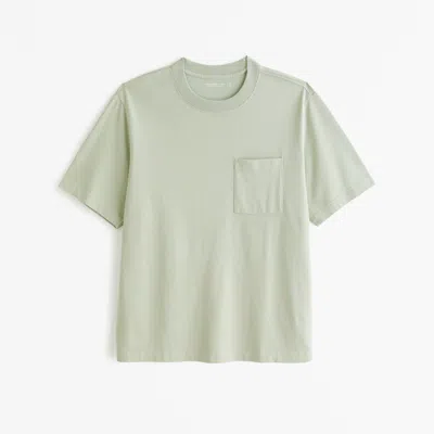 Abercrombie & Fitch Premium Elevated Tee In Green