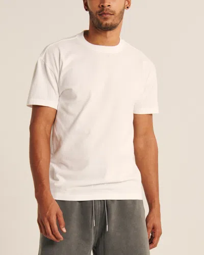 Abercrombie & Fitch Relaxed Essential Tee In White