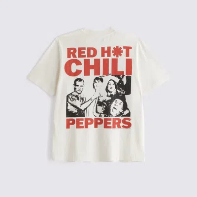 Abercrombie & Fitch Red Hot Chili Peppers Vintage-inspired Graphic Tee In White