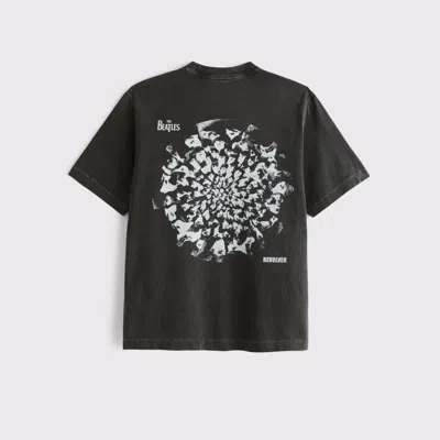 Abercrombie & Fitch Premium Heavyweight 2.0 The Beatles Graphic Tee In Black